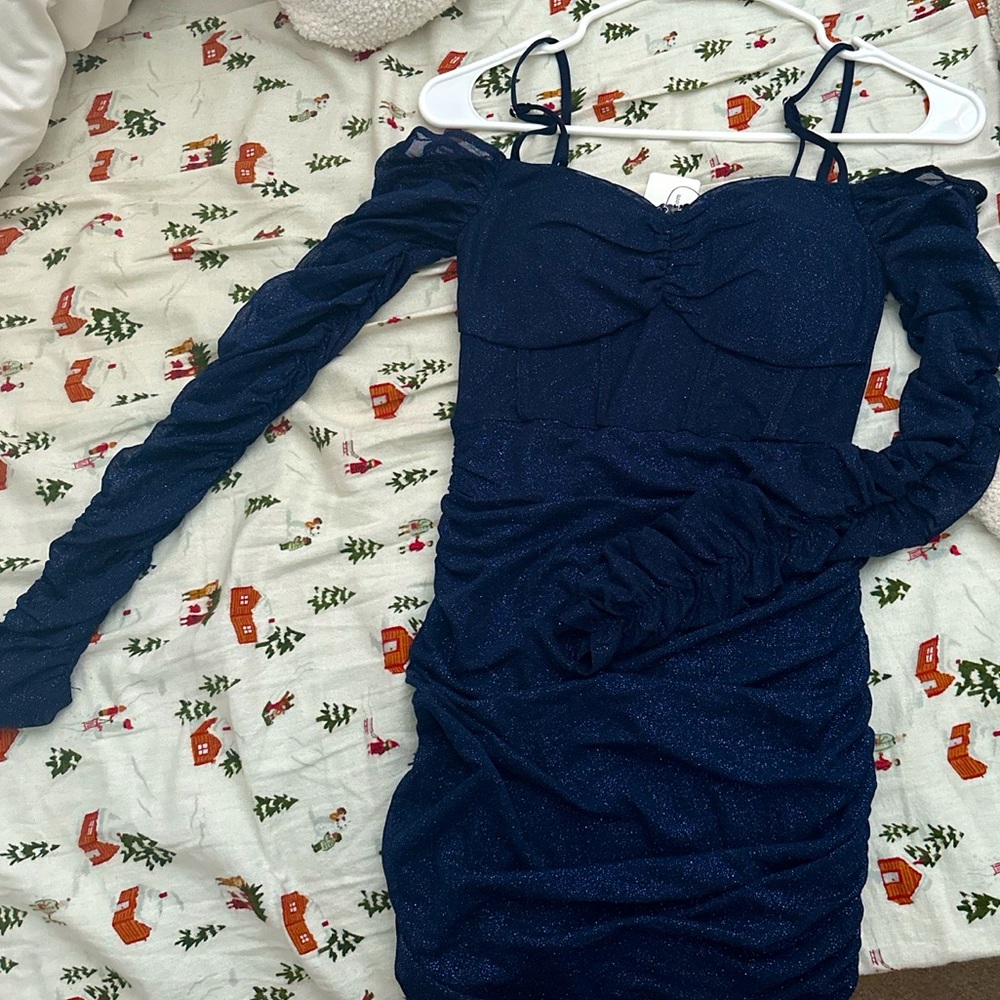 Navy blue Windsor dress